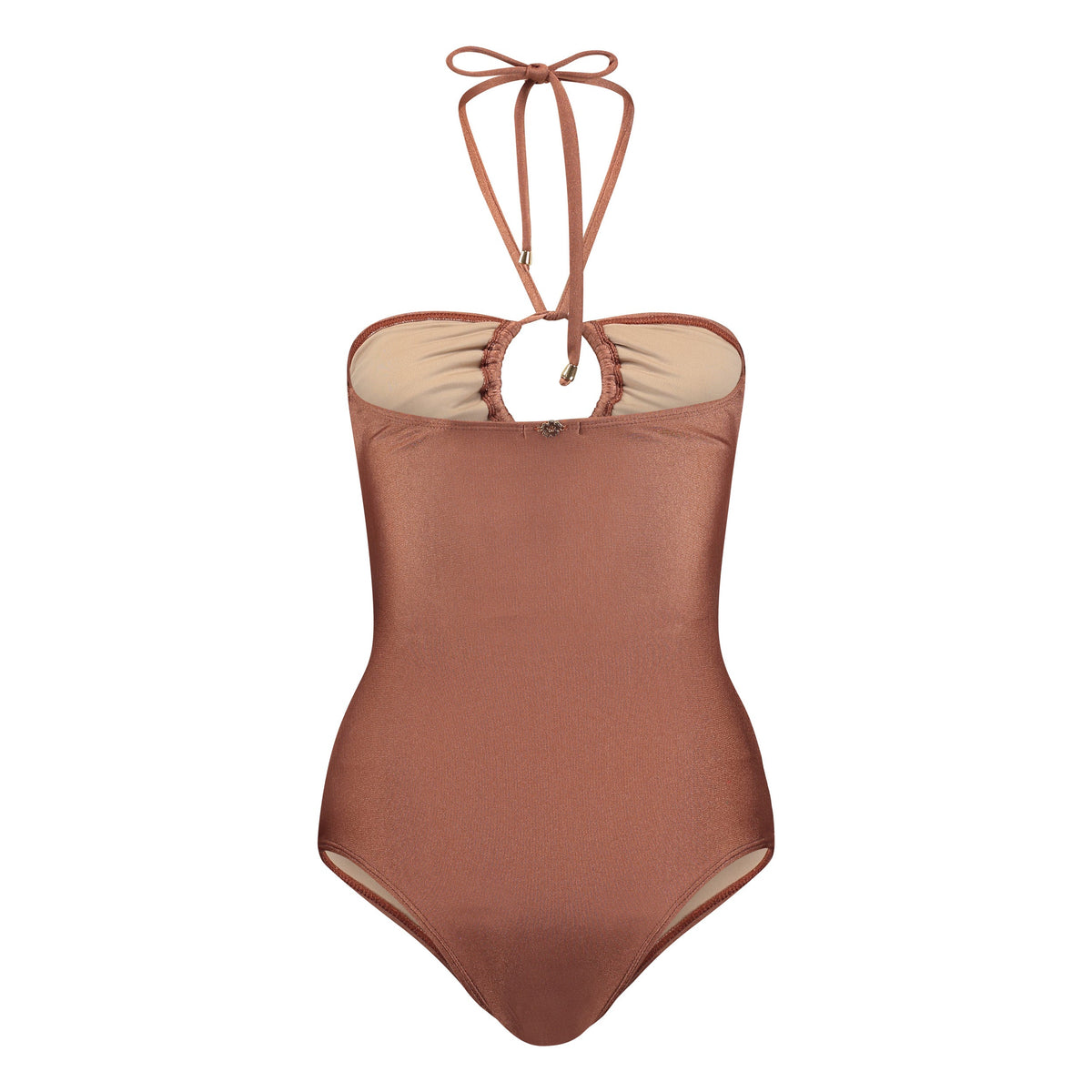 ATHENE ONE-PIECE Swimsuit SPF 50 18K gold plated hardware Macrame Luxury