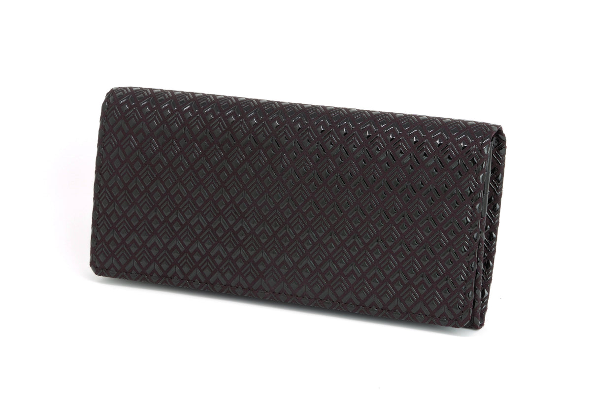 Long Wallet - Diamond Frame Leather Inden Japan deer skin