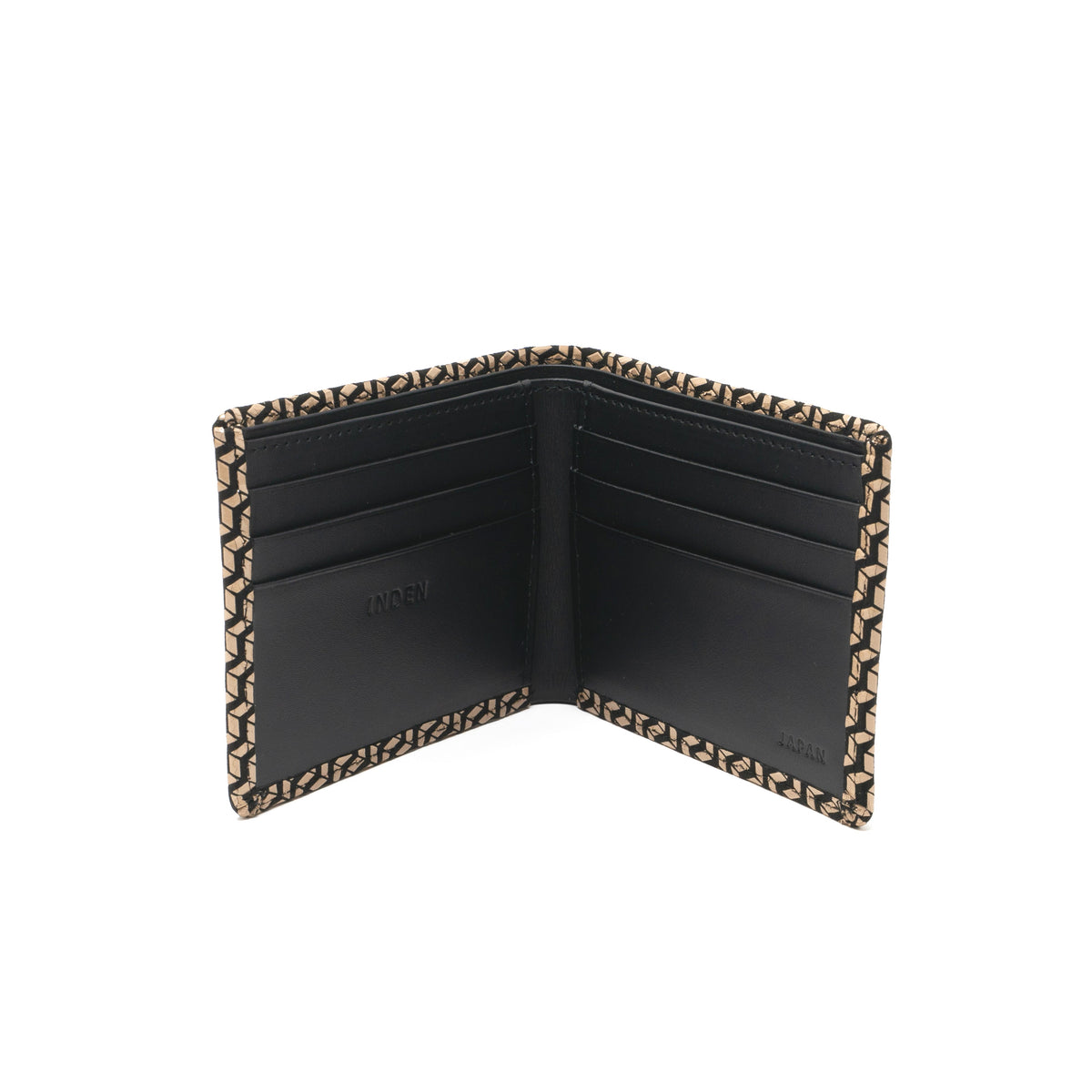 Men's Folded Wallet (Narrow Type) - Chevron-S Inden Japan