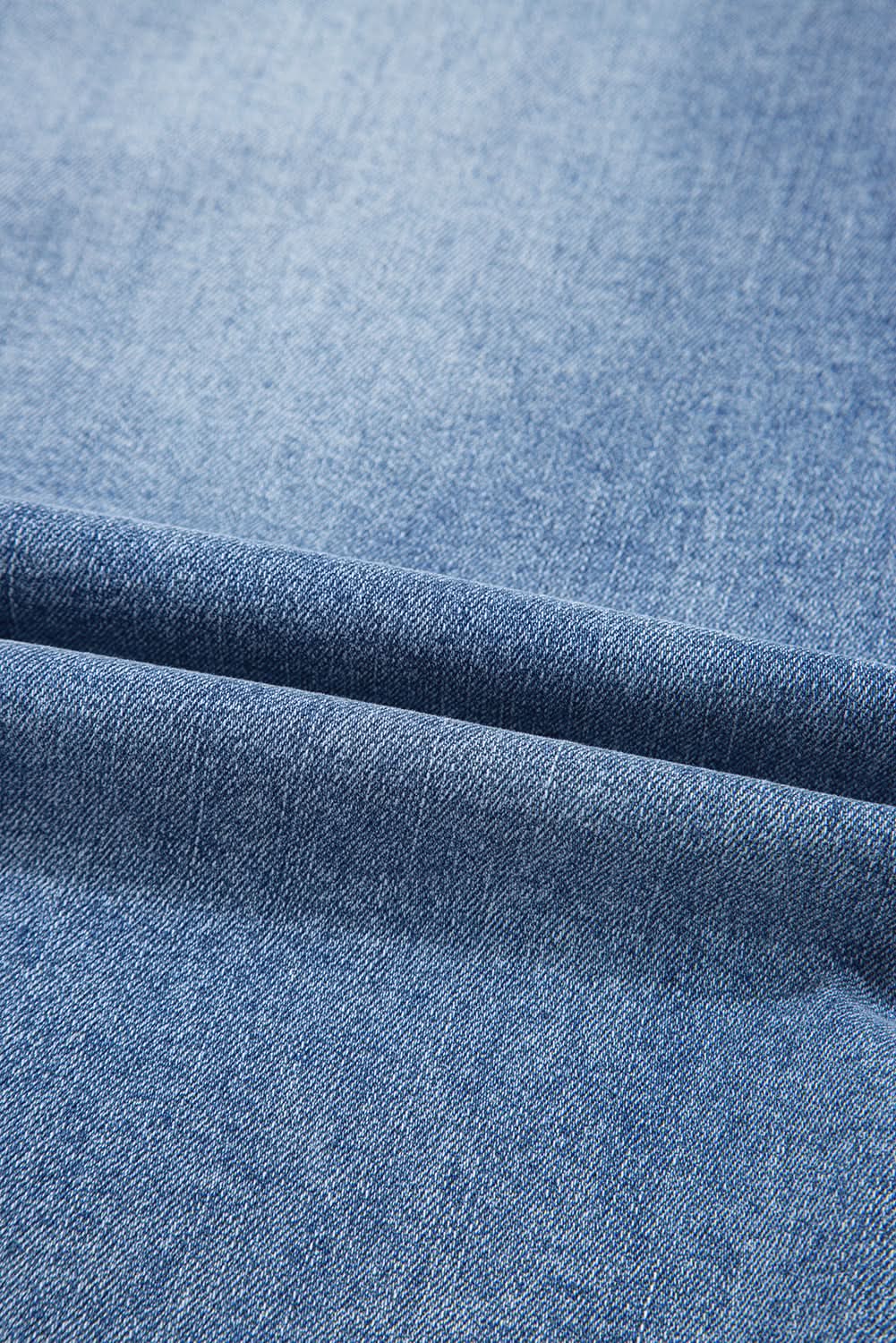Myosotis Distressed long Denim Midi Skirt Irregular Look Boutique blue jean