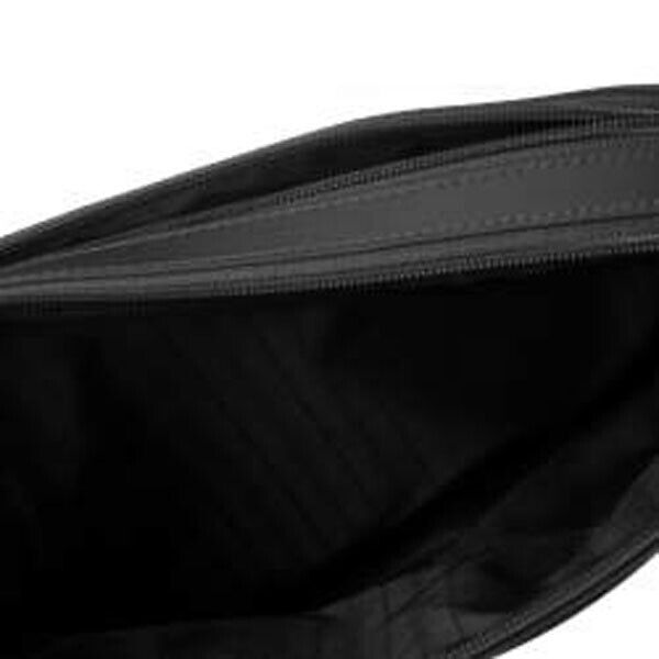 TUMI Freeland black unisex double zipper top crossbody shoulder bag travel