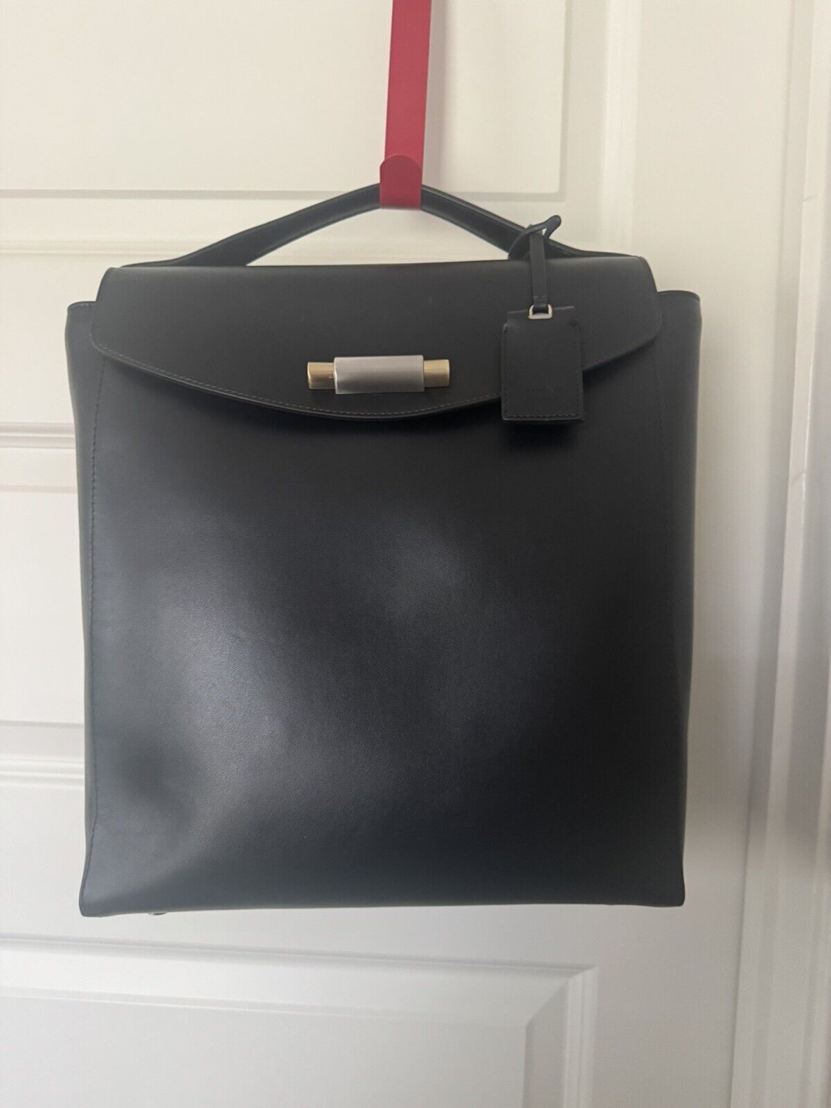 New TUMI leather handbag purse backpack Pavia Italy bag travel laptop Rare