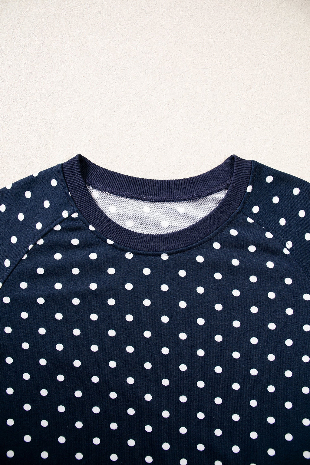 Jane Polka Dot Drawstring Wide Leg Long Sleeve Top Pant Set Outfit