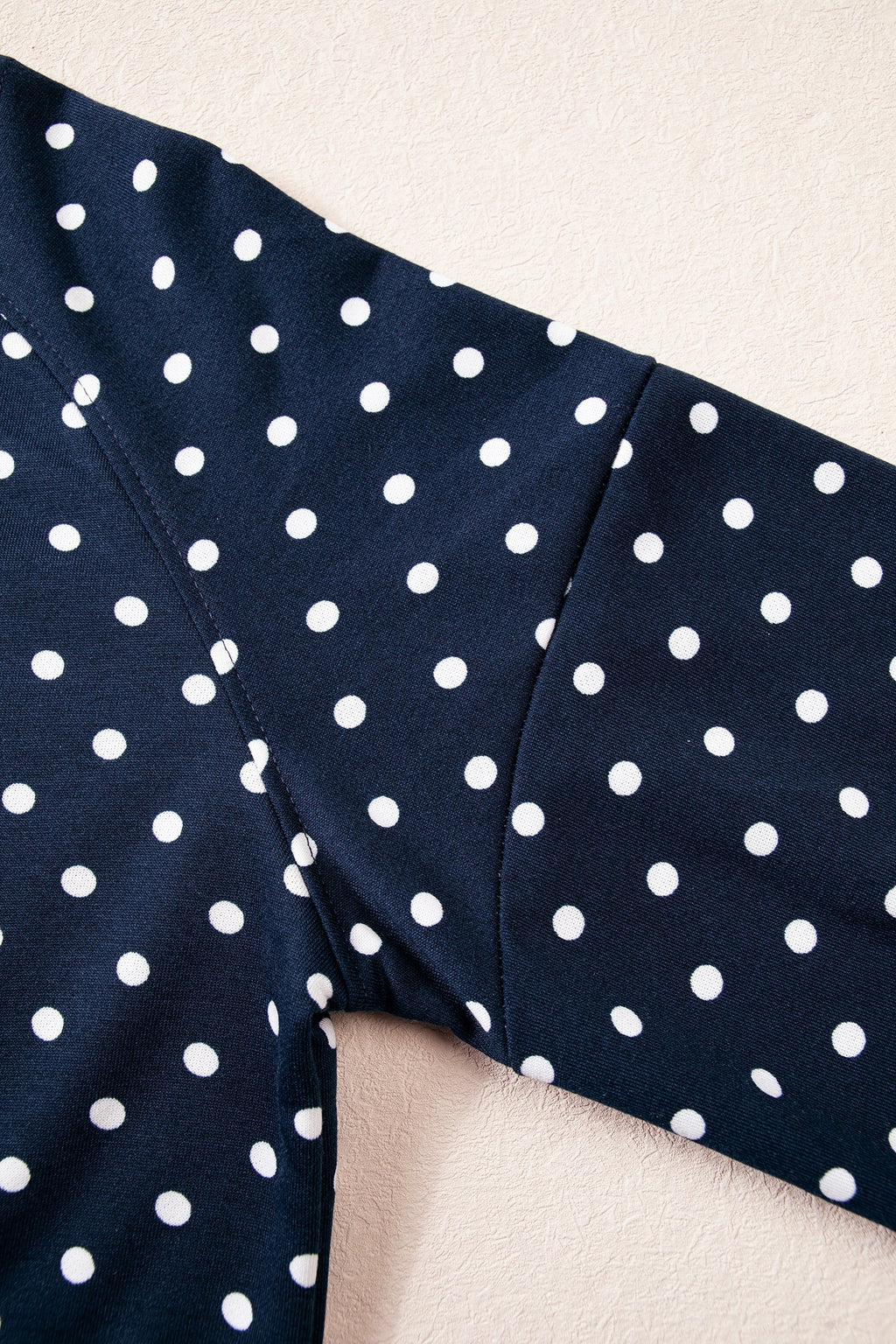 Jane Polka Dot Drawstring Wide Leg Long Sleeve Top Pant Set Outfit