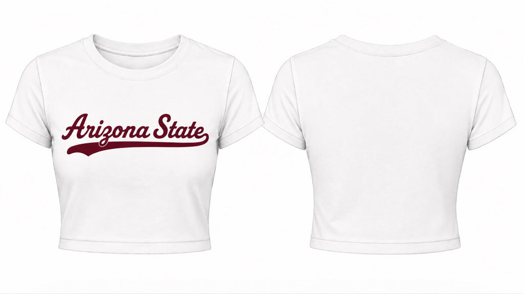 Sun Devils Sidelines Tee ASU Arizona State Ladies cropped shirt top
