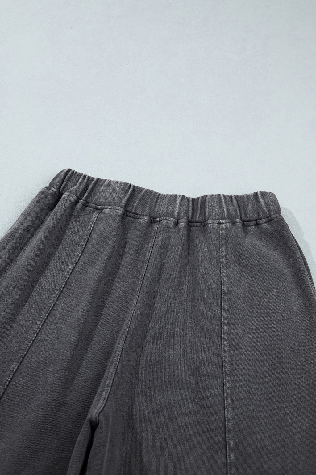 Lola Mineral Wash Seam Detail Elastic Waist Barrel Pants Indie Ladies