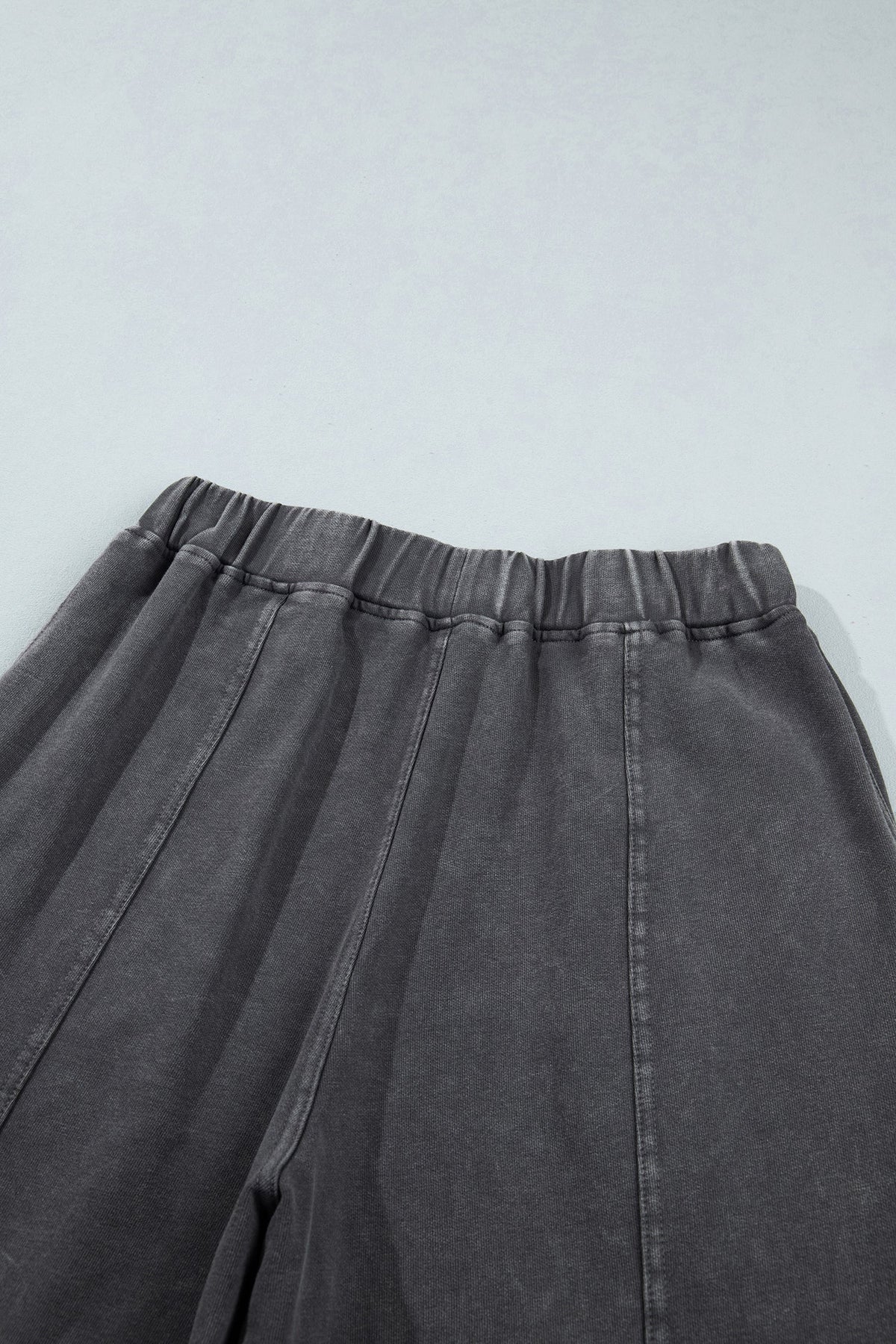 Lola Mineral Wash Seam Detail Elastic Waist Barrel Pants Indie Ladies