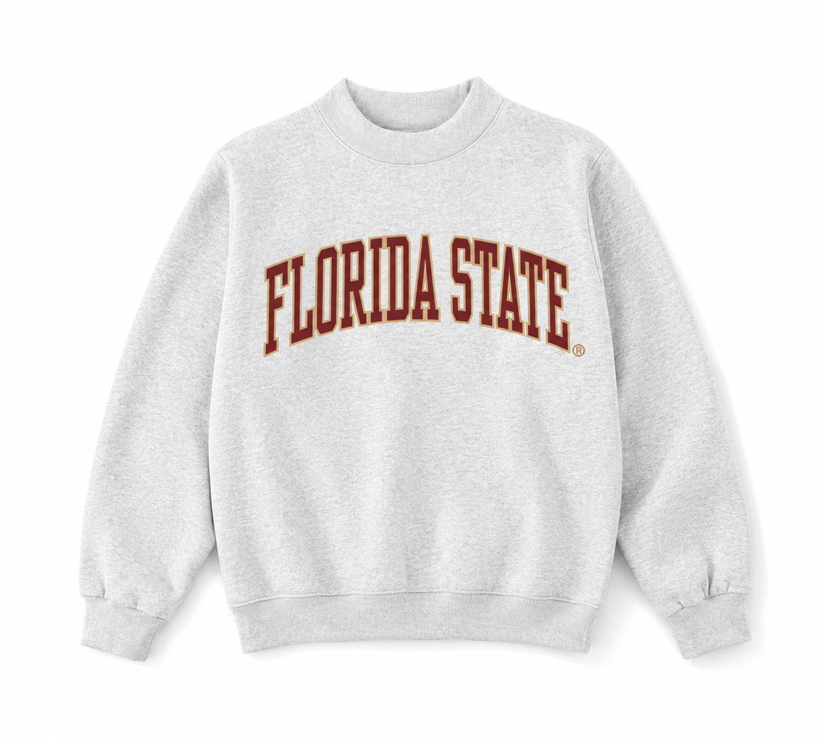 Florida State Seminoles Parke Crew Mock Neck Sweatshirt Pullover Sweater Ladies FSU