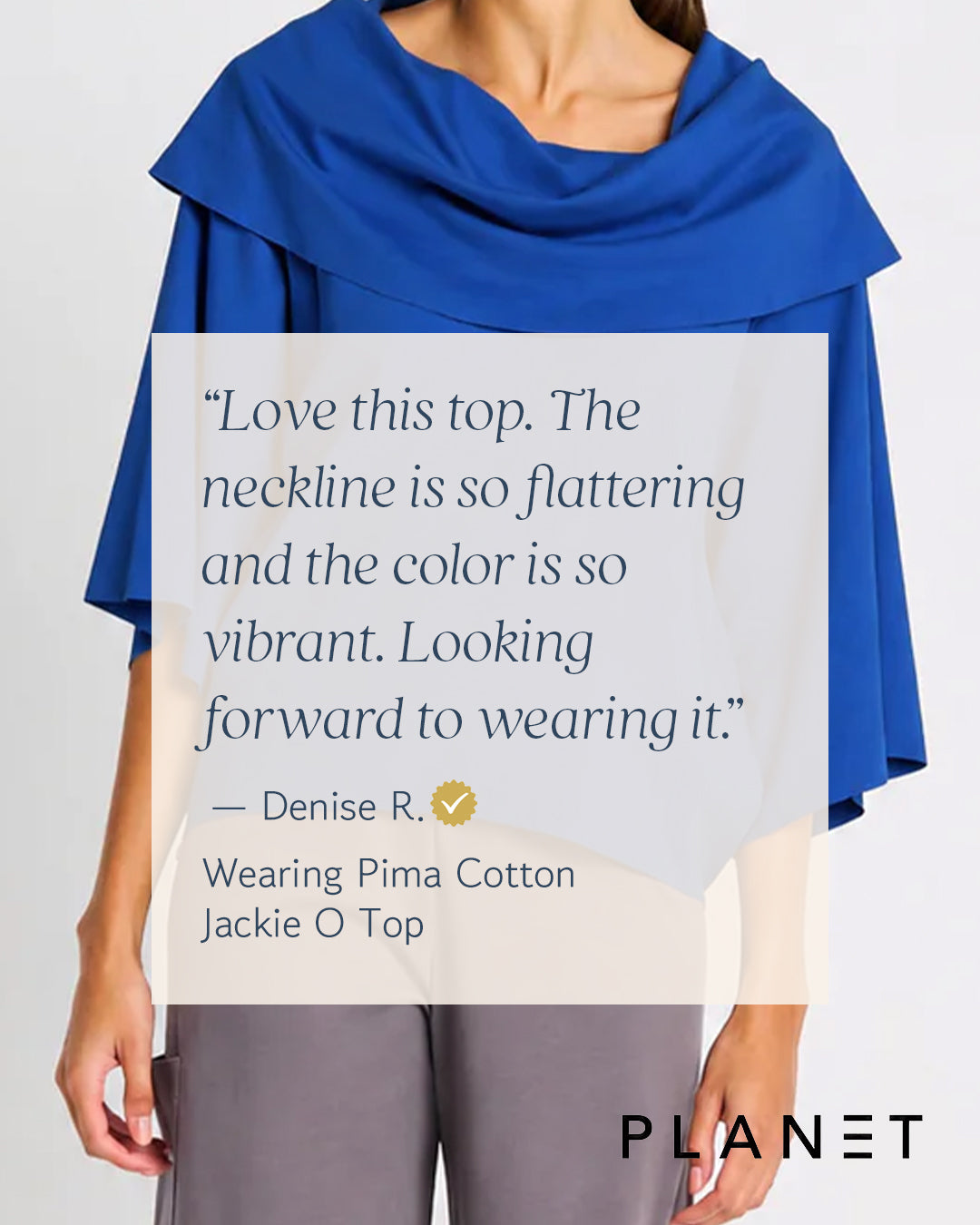Pima Cotton Jackie O Top - Putty ladies Kimono style shirt tunic PLANET by Lauren G