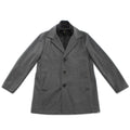 Metropolitan Dual-Layer Wool Car Coat - Grey Gionfriddo Italy Men's Cashmere Wool