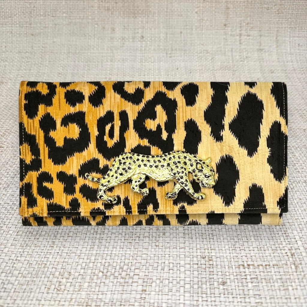 Ashley Clutch handbag purse Garland Bags leopard cheetah