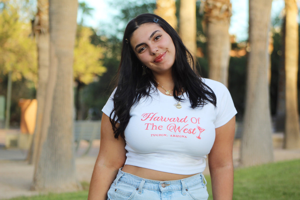 Harvard of the West bby tee cropped Tucson, AZ shirt top Ladies