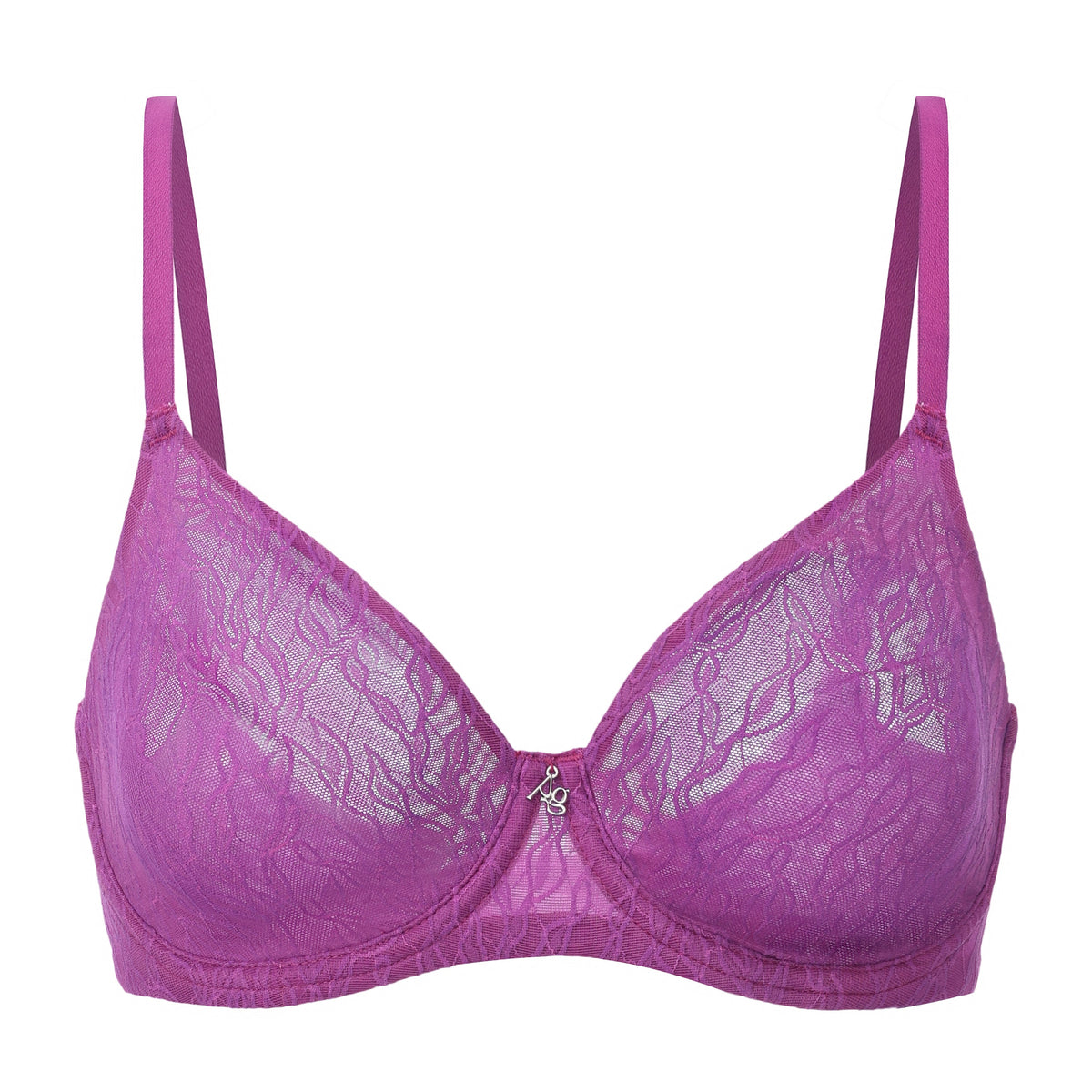 Julie Molded Lace & Mesh T-Shirt Bra Amour D'Agnette 3 colors