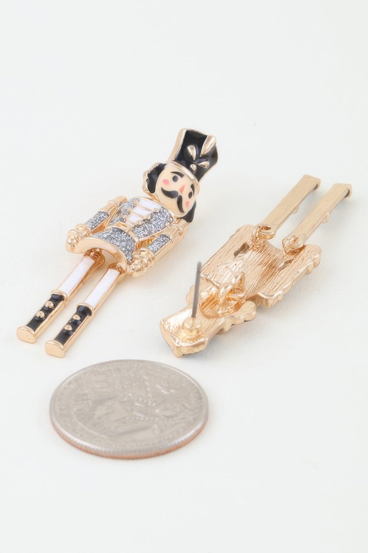 RADIO CITY Glitter Nutcracker Drop Earrings: BYMANYC ® New York 6th avenue