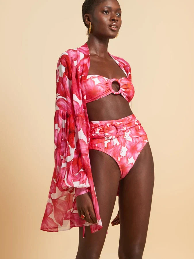 Summa vibe Girlie three piece swimsuit set Bikini Cover-Up