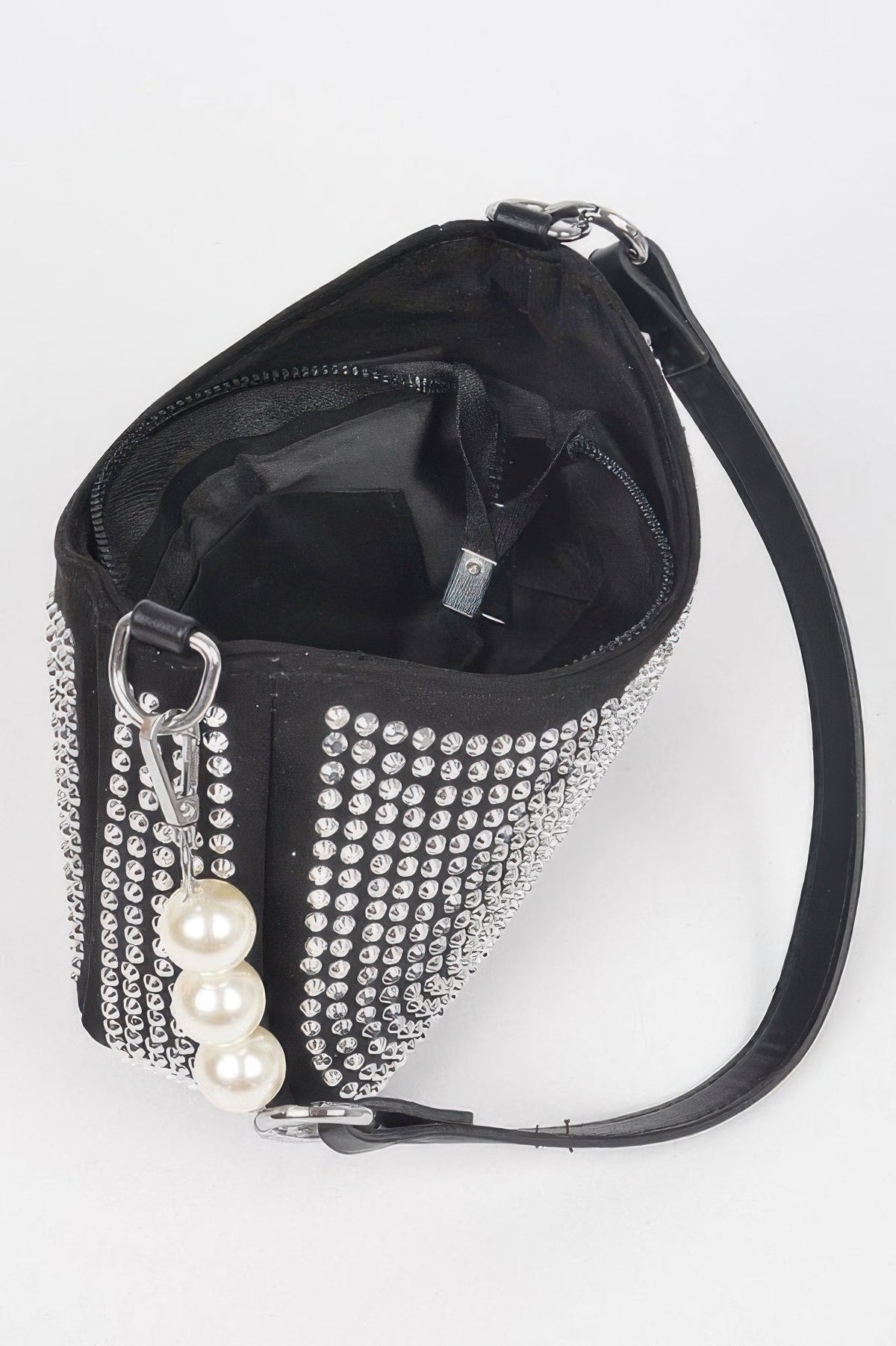 Ladies handbag purse BAG KEY LARGO MIAMI BYMANYC ® New York studded black
