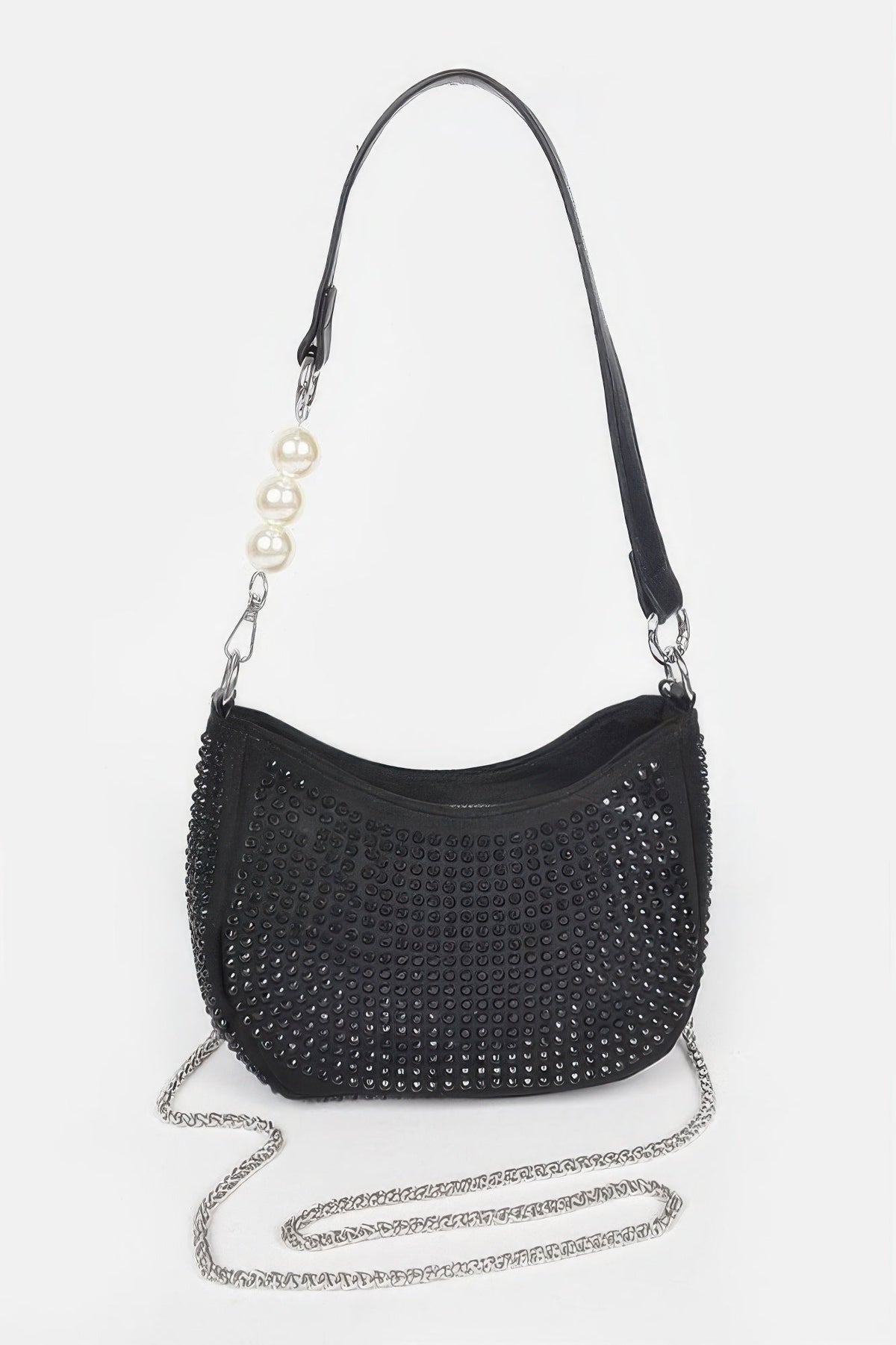 Ladies handbag purse BAG KEY LARGO MIAMI BYMANYC ® New York studded black