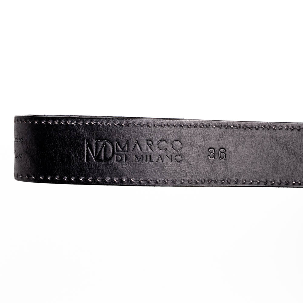 Marco di Milano Arkansas python skin Belt Black men's unisex