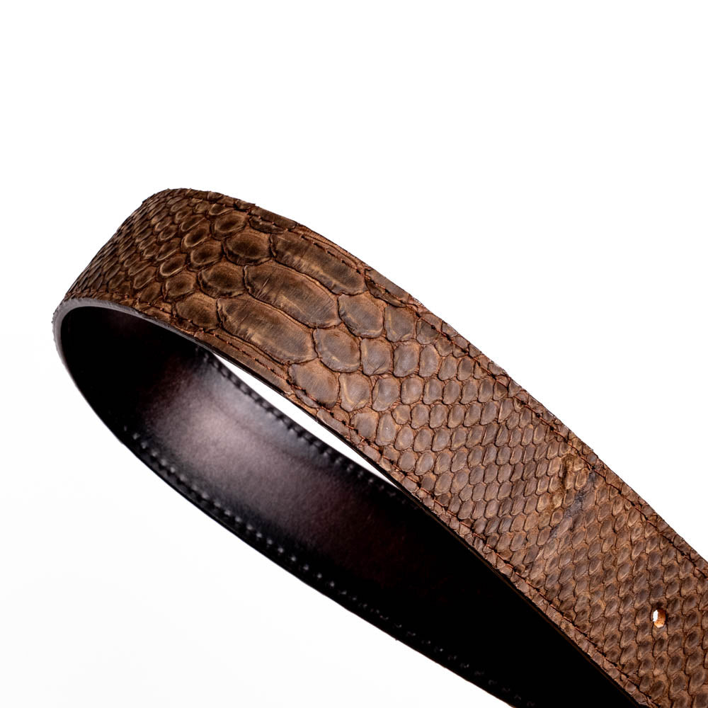 Marco Di Milano Arkansas men's Belt Brown snake skin python