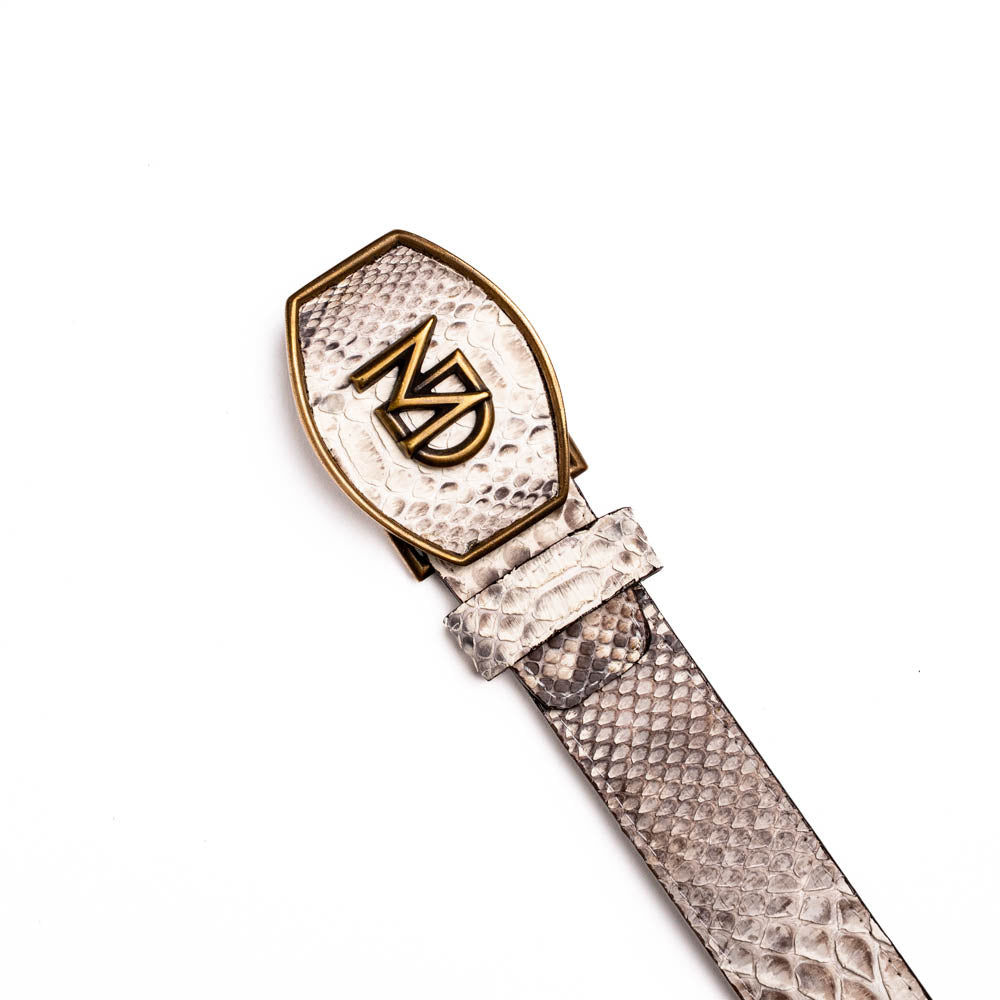 Marco Di Milano Arkansas Belt genuine natural Python snake skin men's