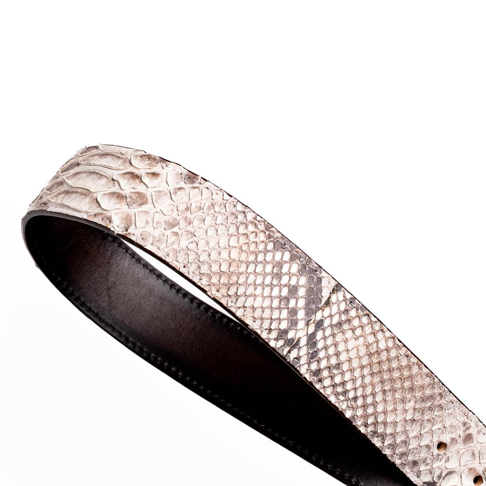 Marco Di Milano Arkansas Belt genuine natural Python snake skin men's