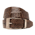 Massimo Belt Brown genuine Caiman skin men's Marco di Milano brown