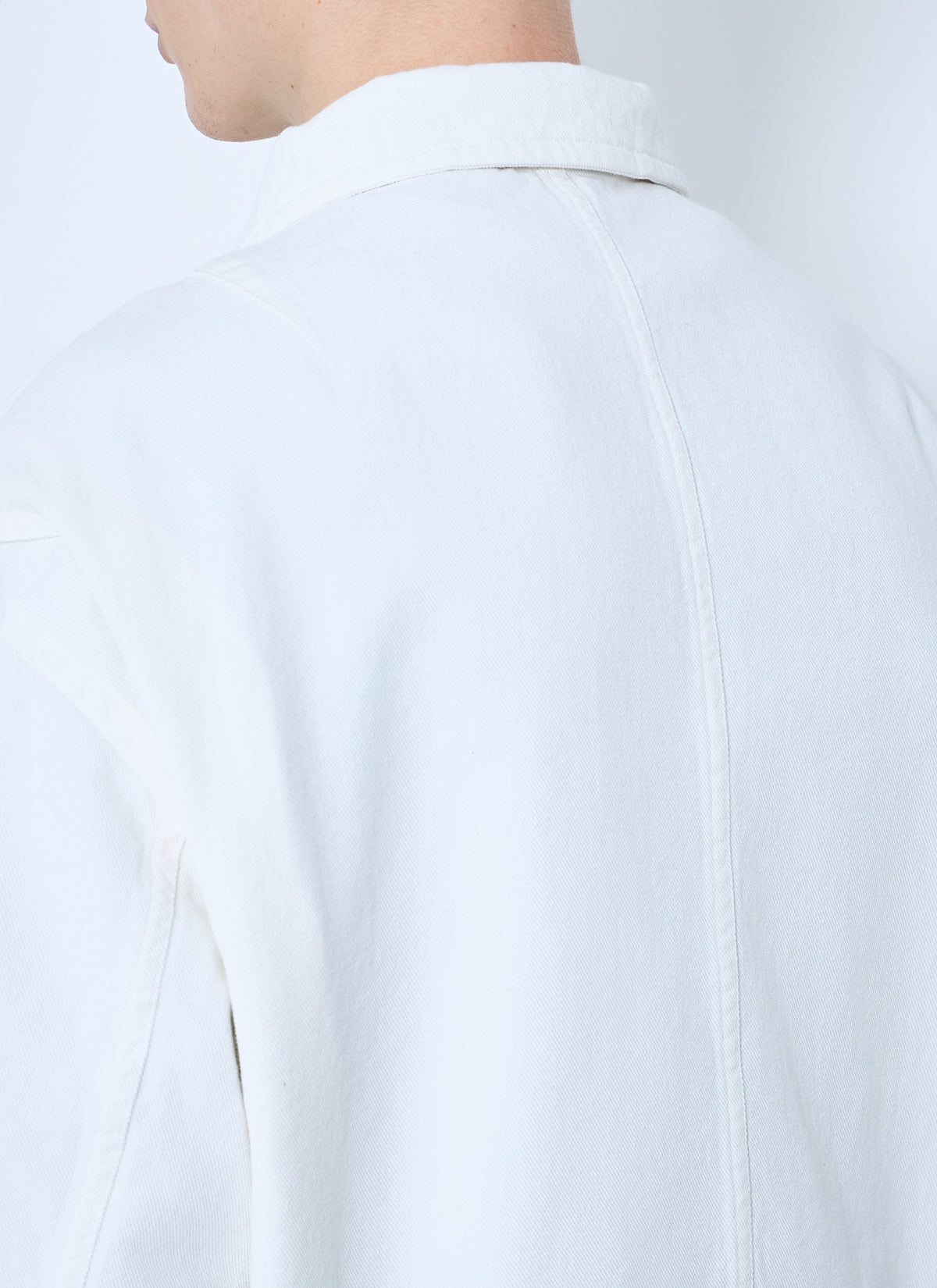 Dries Van Noten Men's Veper Jacket Coat Cotton Zip white