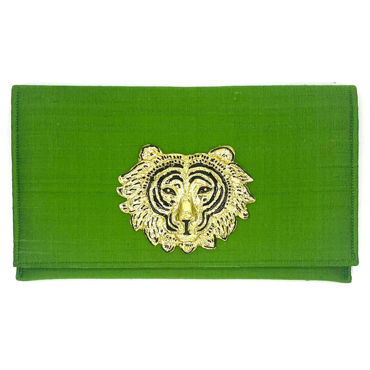 Garland Bag Jess Clutch Handbag Purse Silk Lime Green
