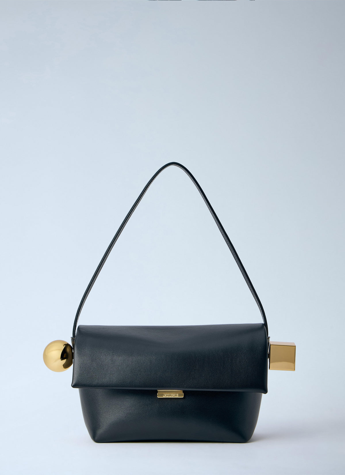 Jacquemus Ladies Le Rond Carré Handbag Purse Italy leather black