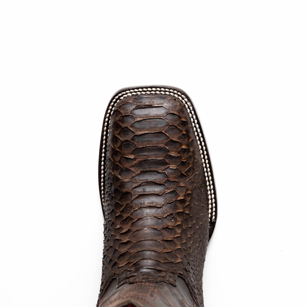 Marco di Milano genuine python skin boots Missouri Brown men's