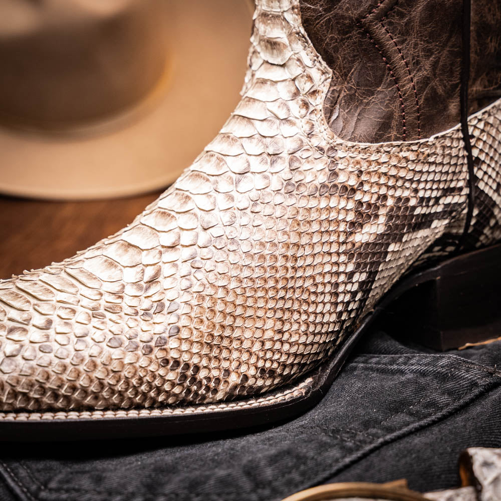 Marco Di Milano Missouri men's Natural python snake skin boots