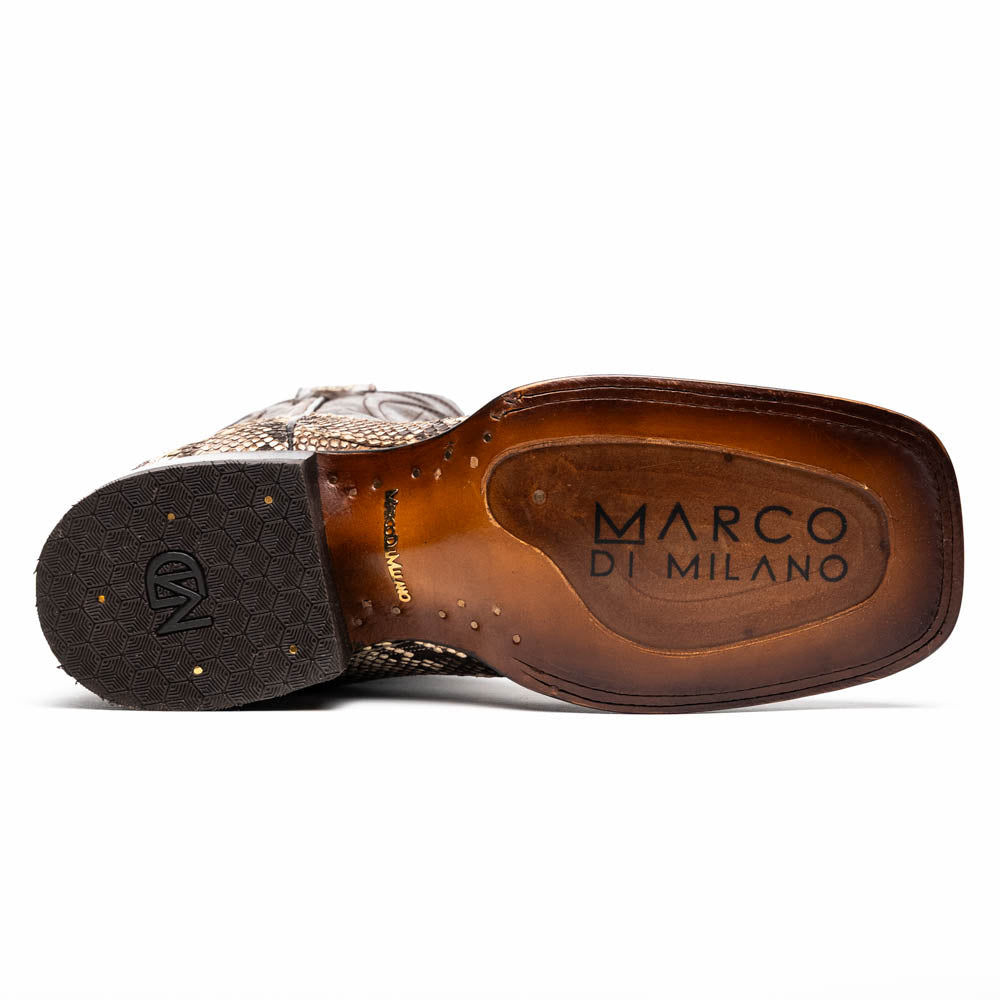 Marco Di Milano Missouri men's Natural python snake skin boots