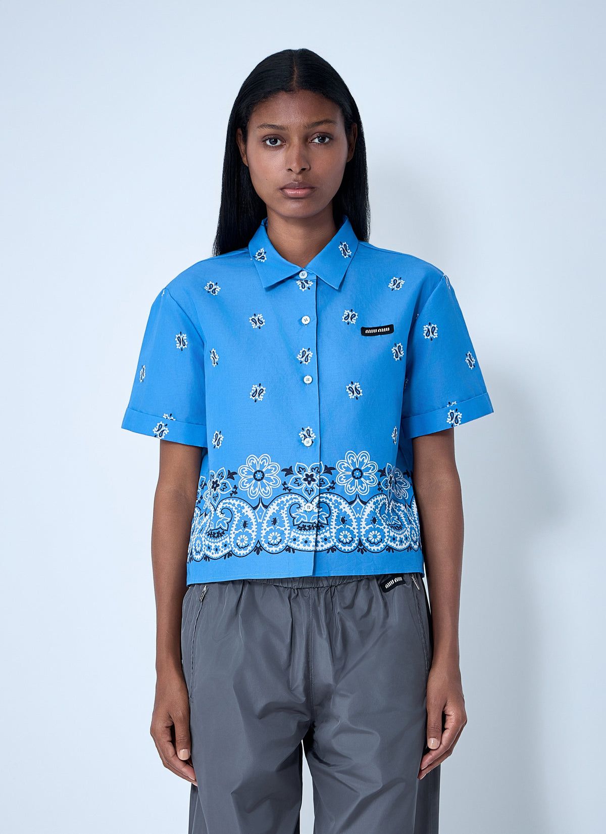 Miu Miu ladies Bandana Shirt top blouse casual
