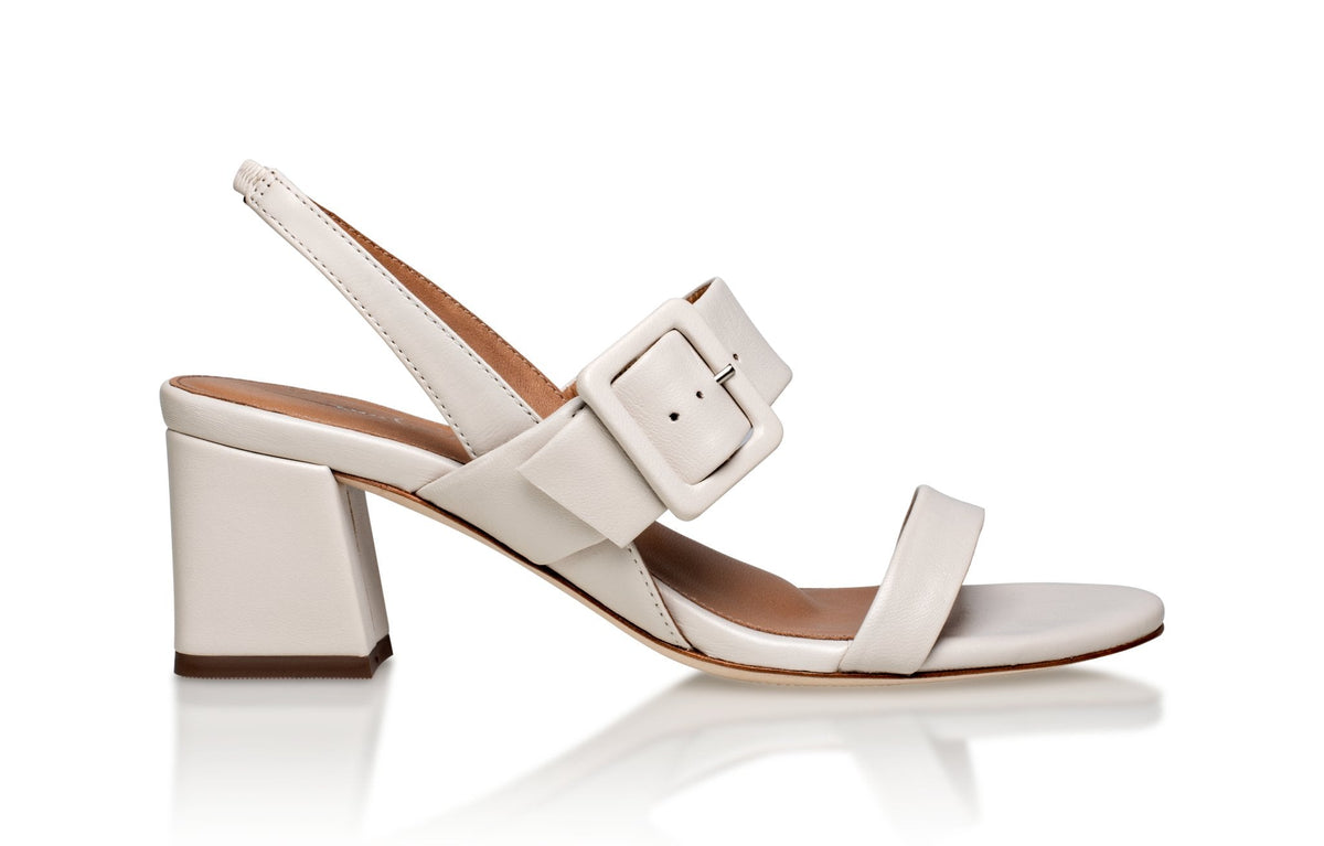 Greyson Off White Luxury Kid Nappa Leather Sandals Heels Shoes Joan Oloff