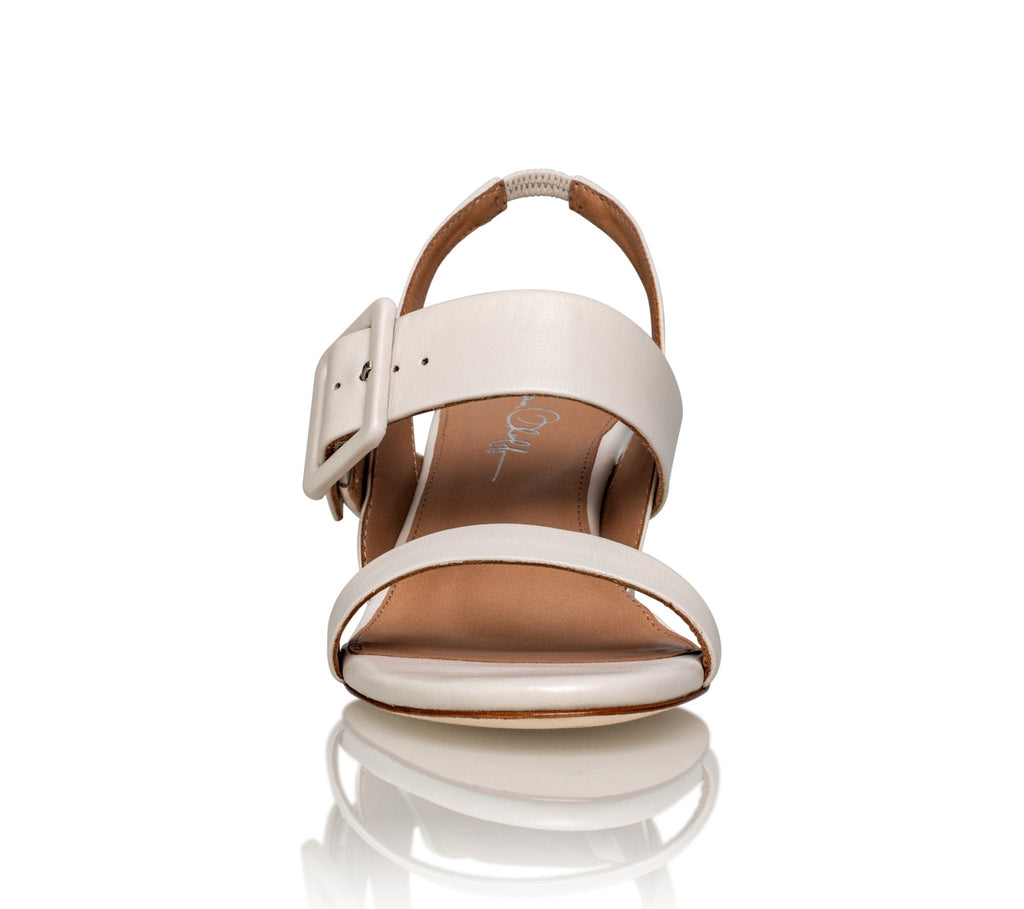 Greyson Off White Luxury Kid Nappa Leather Sandals Heels Shoes Joan Oloff