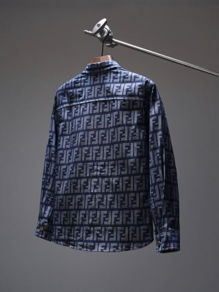 Fendi Denim Shirt Jacket Men's Shacket button-up