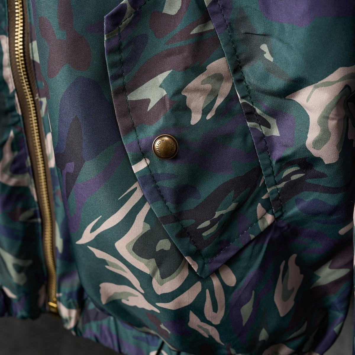 LV/Louis Vuitton Camouflage Monogram Logo Reversible Jacket Men's MED