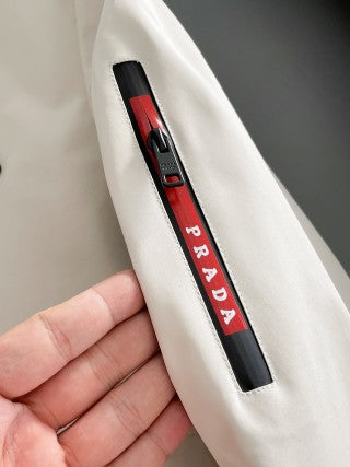 Prada Jacket coat Black White  Men's Unisex