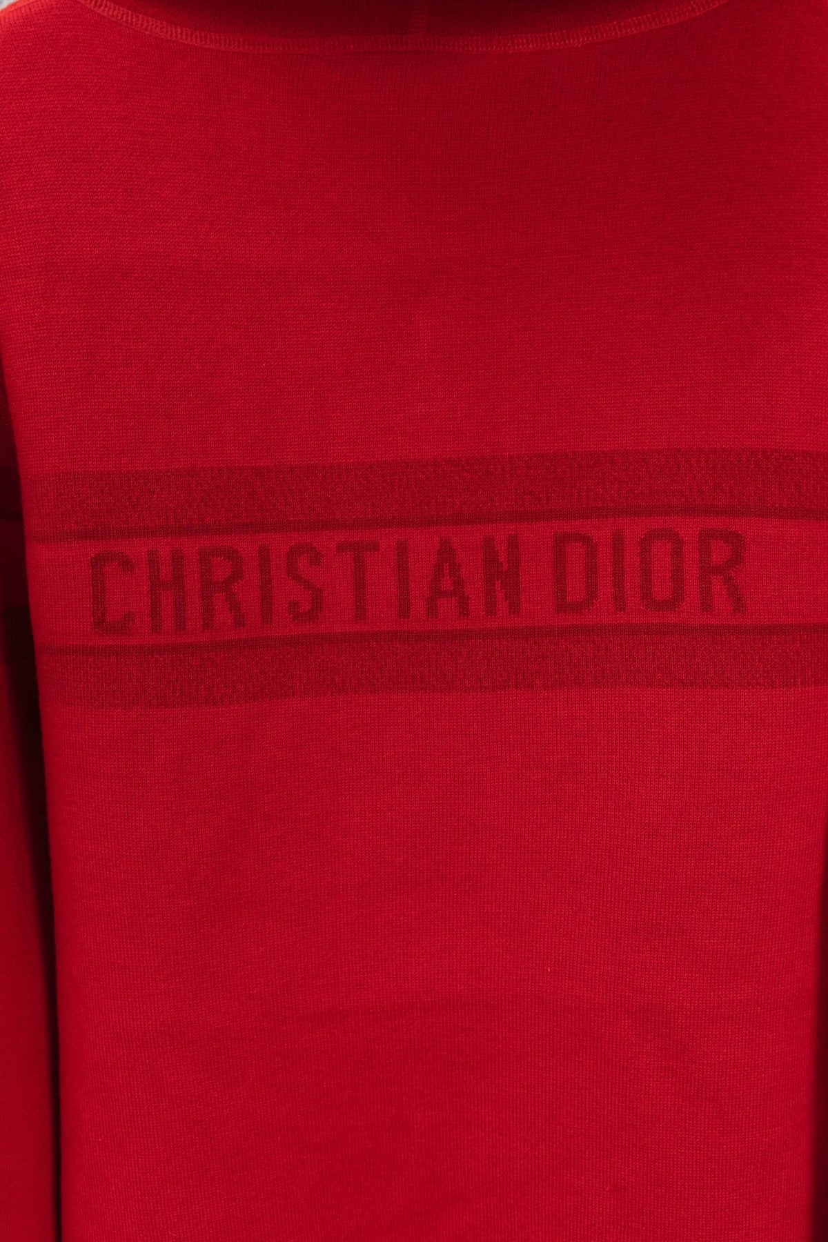 Red Reversible Christian Dior logo zip up hoodie Unisex L men's