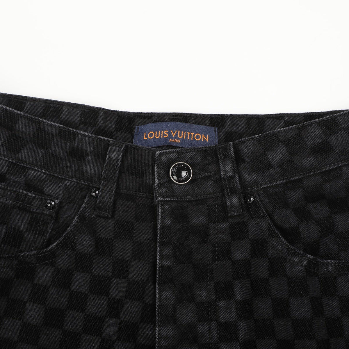 LV BLACK DENIM JEANS 34 X 32 Louis Vuitton men's Damier