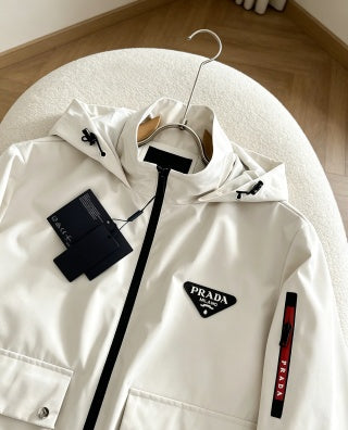 Prada Jacket coat Black White  Men's Unisex