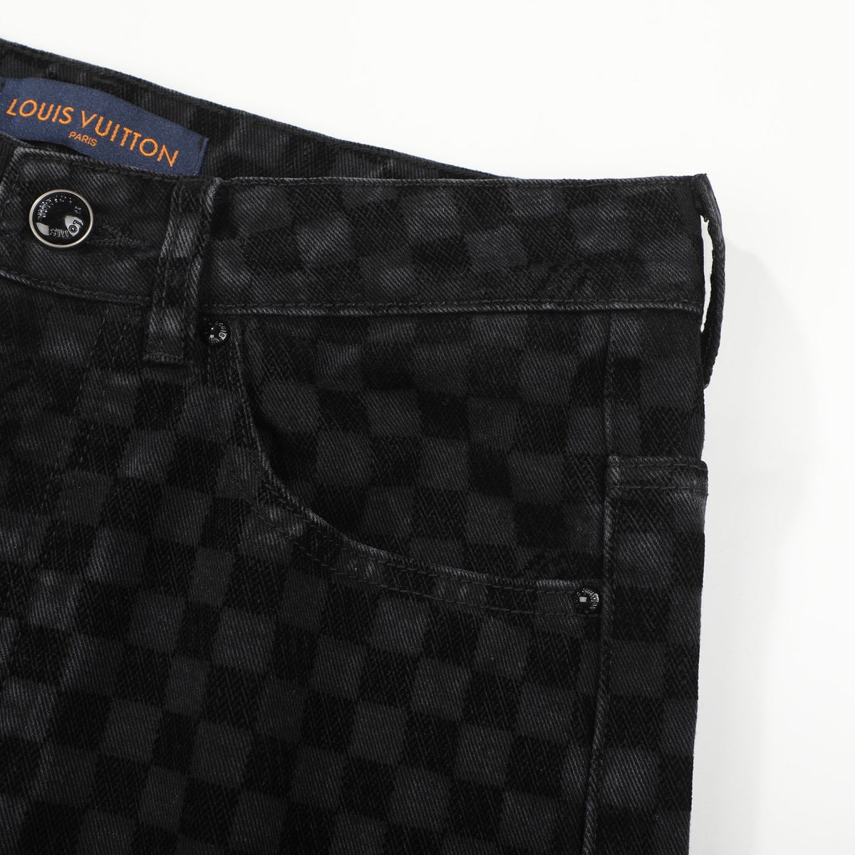 LV BLACK DENIM JEANS 34 X 32 Louis Vuitton men's Damier