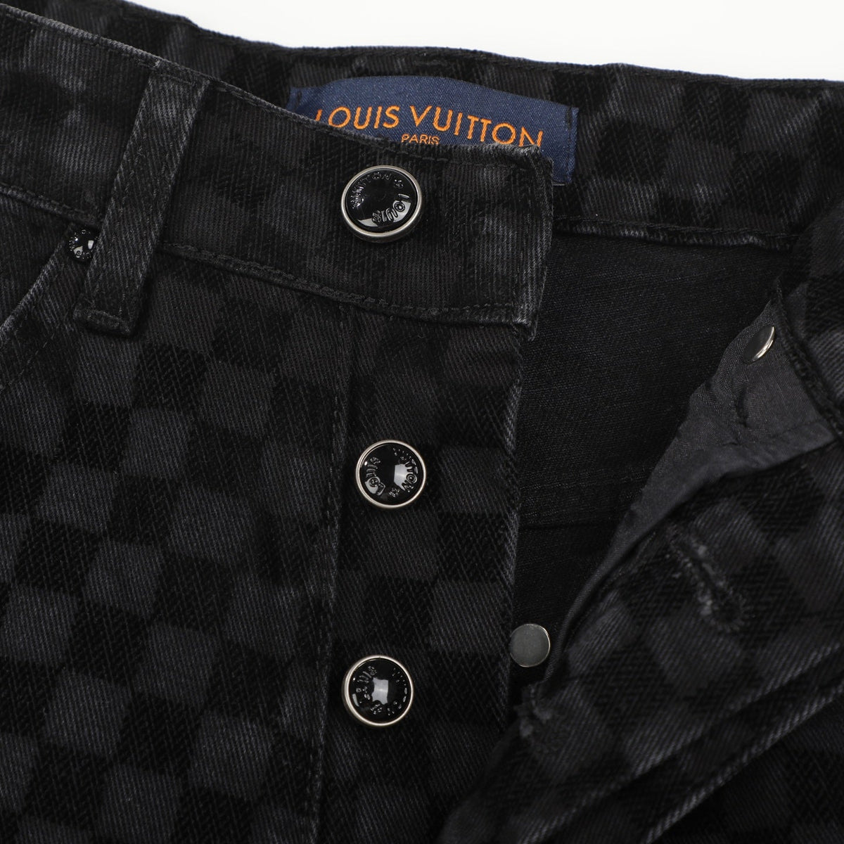LV BLACK DENIM JEANS 34 X 32 Louis Vuitton men's Damier