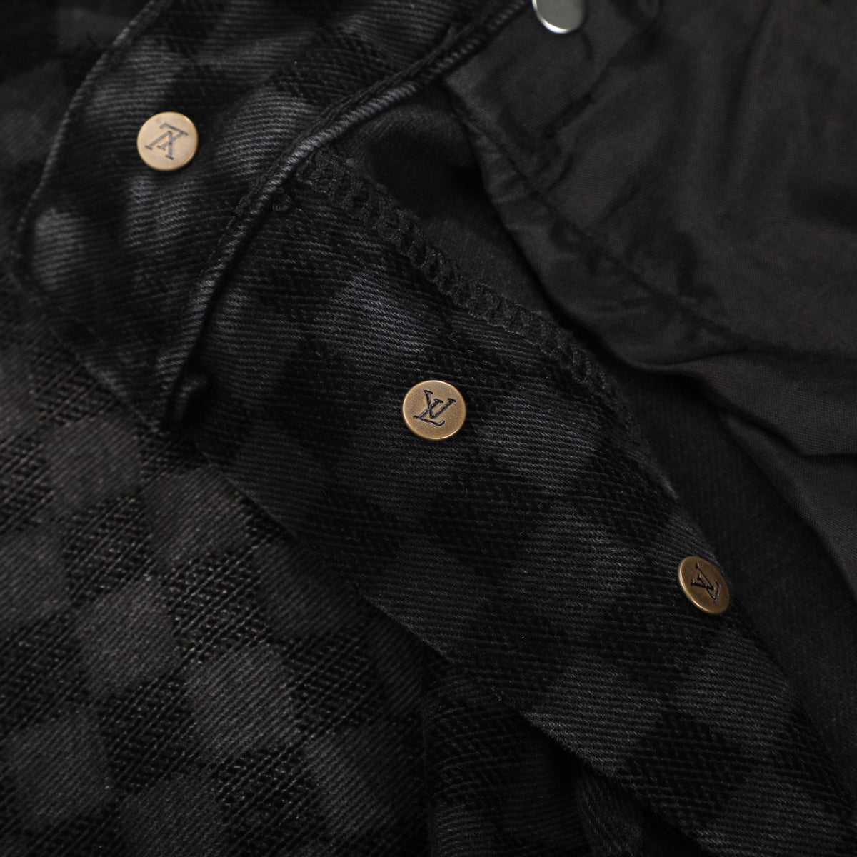LV BLACK DENIM JEANS 34 X 32 Louis Vuitton men's Damier