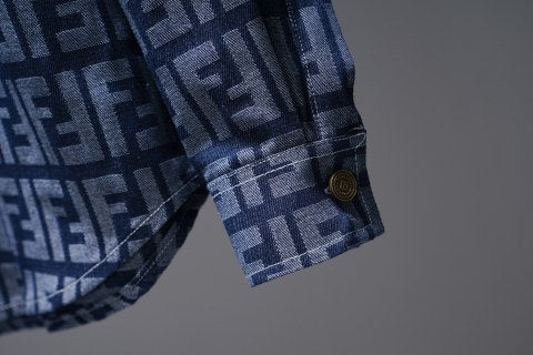 Fendi Denim Shirt Jacket Men's Shacket button-up