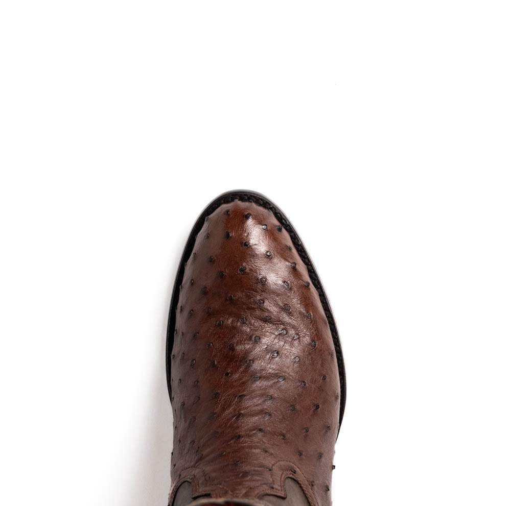 Savannah Kango Tabac men's cowboy boots pre-order Ostrich skin quill