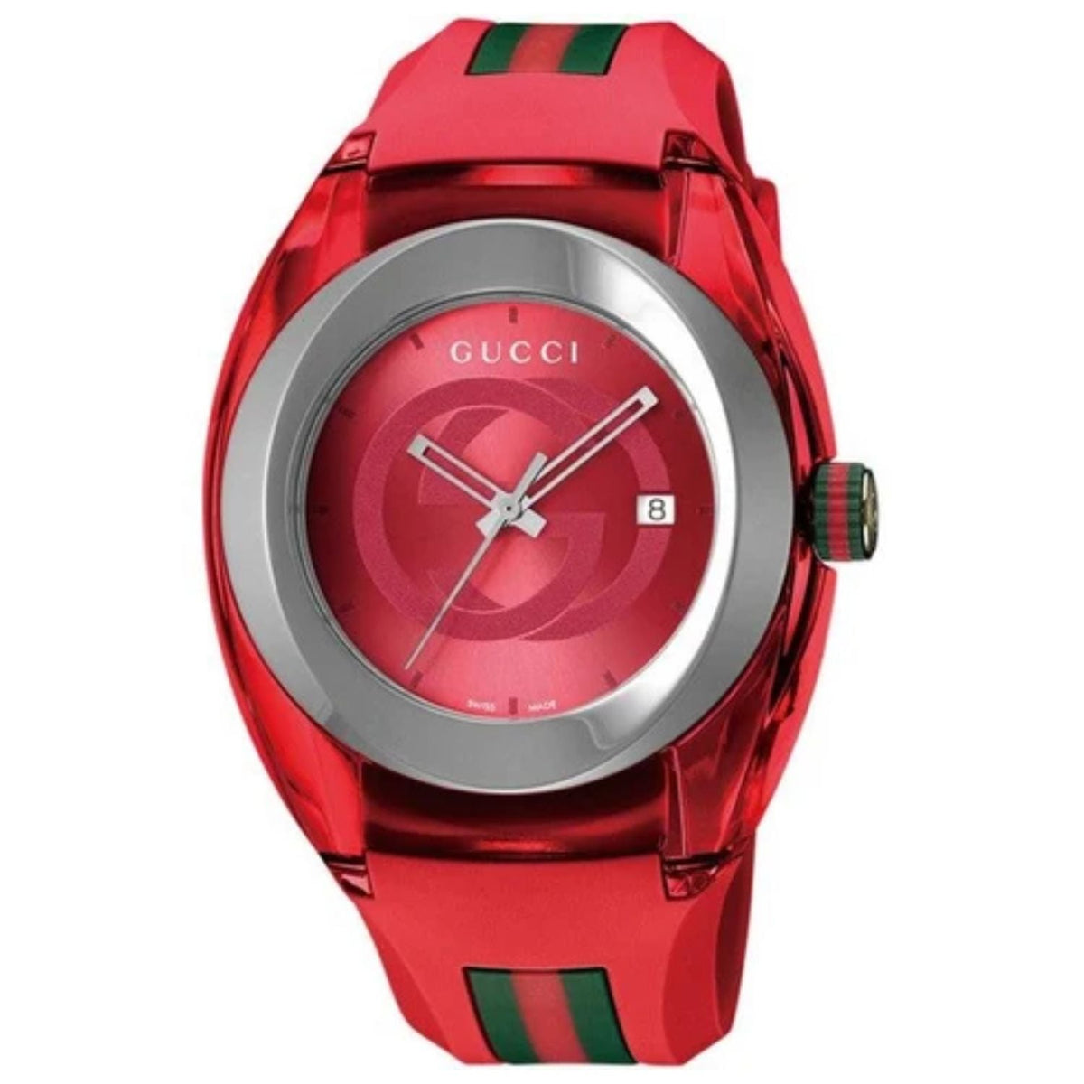 Gucci Men's Sync wrist watch red & black water resistant