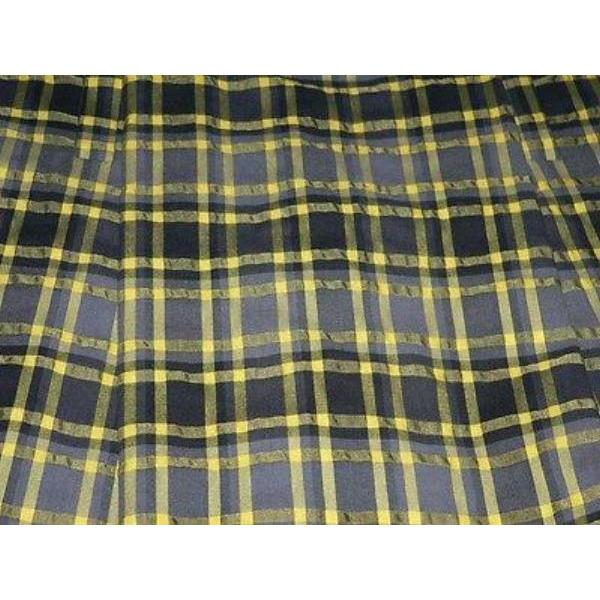 THEORY 8 pleated mini skirt $295 yellow charcoal plaid designer-Skirts-Theory-8-Yellow plaid-Jenifers Designer Closet
