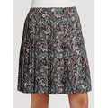 LA VIA 18 Lavia 44 pleated paisley skirt above knee multi color Italy $385-Skirts-Lavia 18-44-Multi-Jenifers Designer Closet