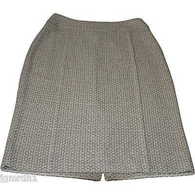 ST. JOHN Collection skirt woven career 8 $895 designer luxury-Skirts-St. John-8-tan-Jenifers Designer Closet